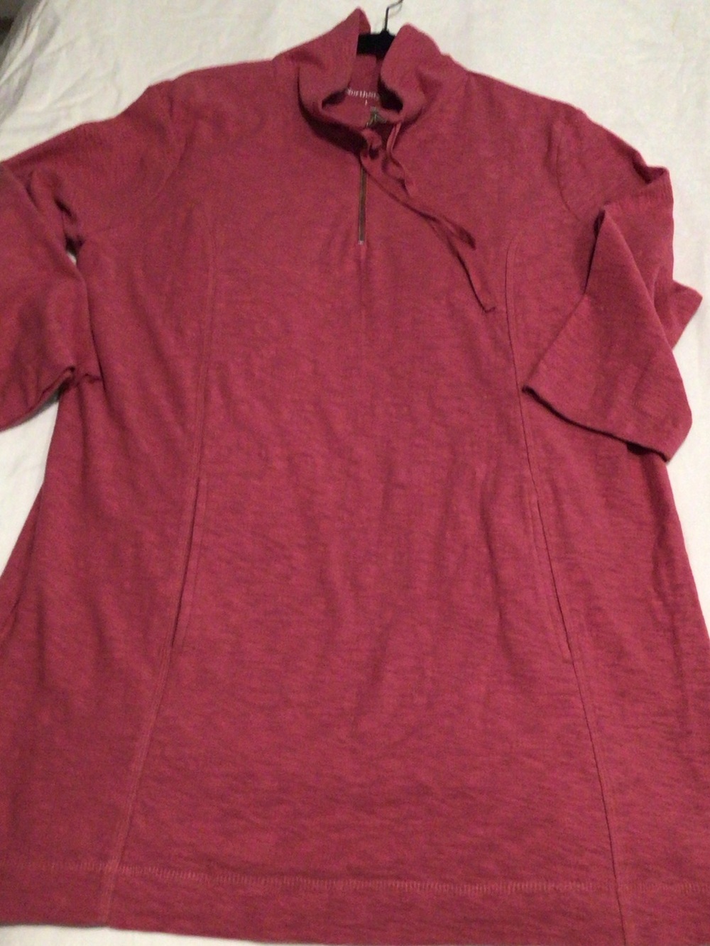 NorthStyle Women’s Rose Mauve Half-Zip Pullover Tunic